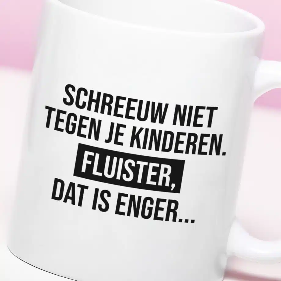 Mok Schreeuw niet tegen je kinderen