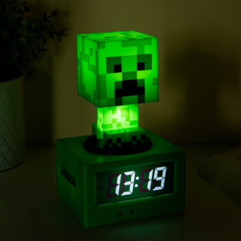 Minecraft Creeper wekker met nachtlampje