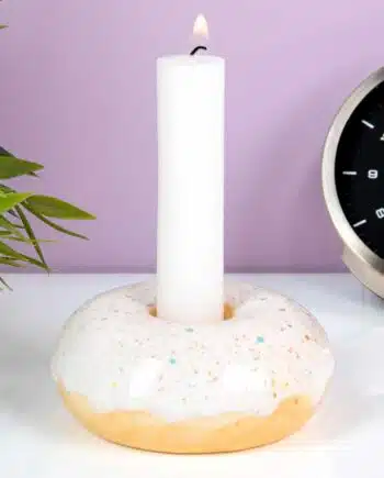 Donut kandelaar - Wit