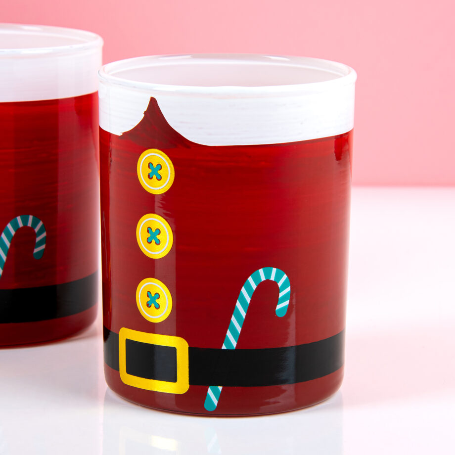 Kerstman whiskeyglas (set van 2)