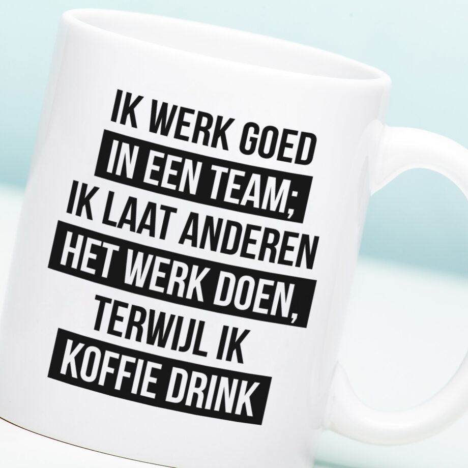 Mok Ik werk goed in een team