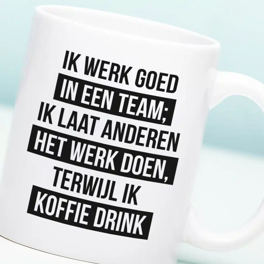 Mok Ik werk goed in een team