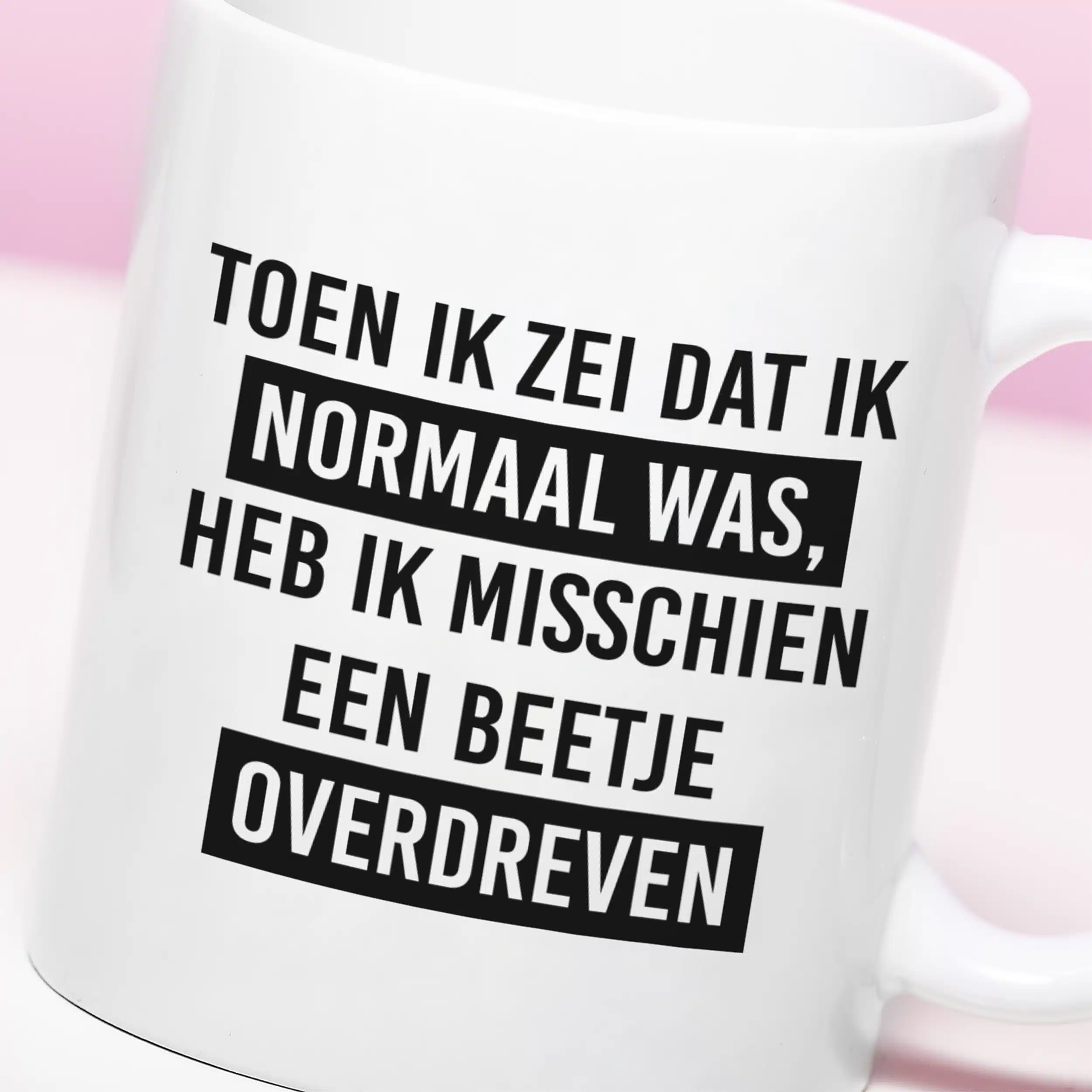 Mok Ik heb een beetje overdreven