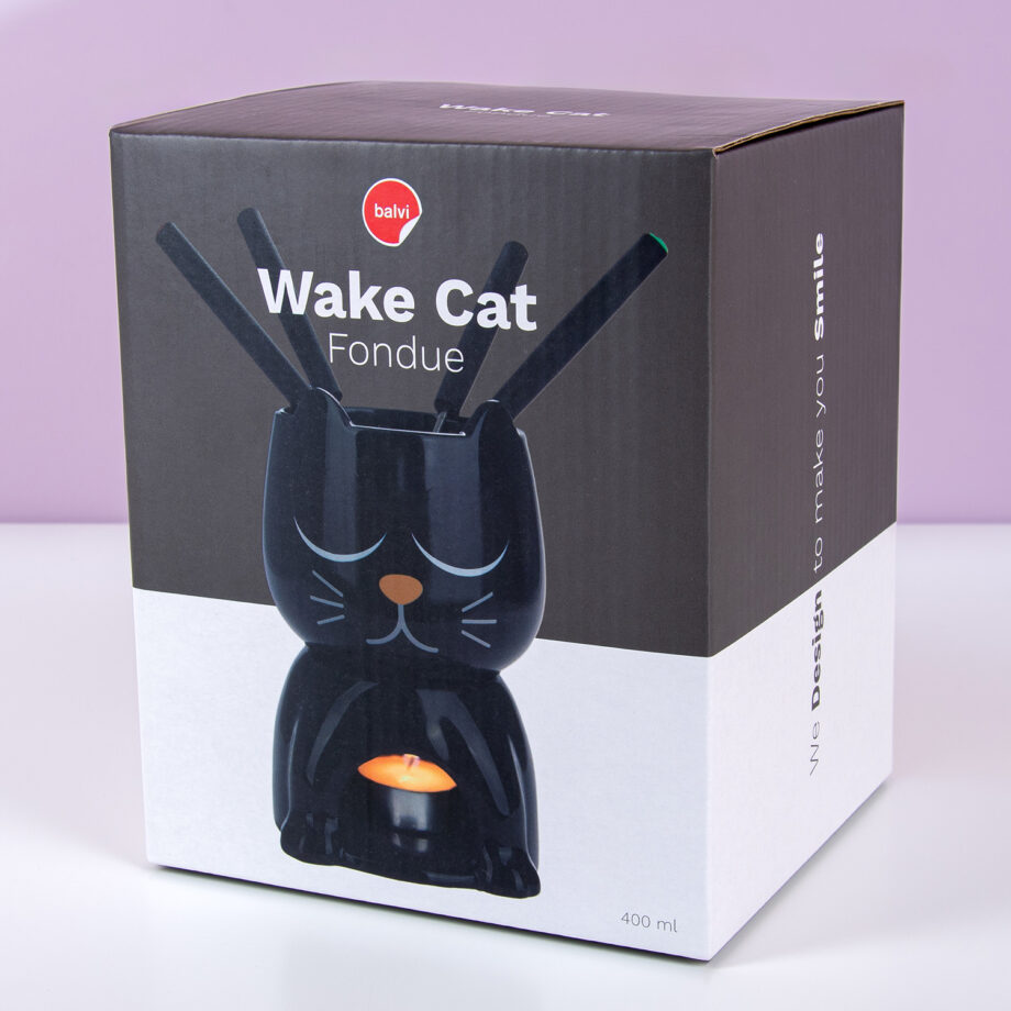 Warmtegevoelige kat fondueset