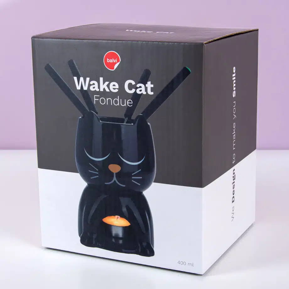 Warmtegevoelige kat fondueset