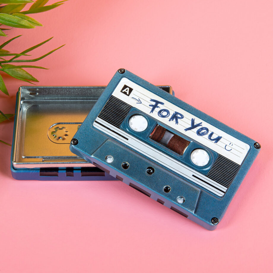 Cassettebandje opbergblikje