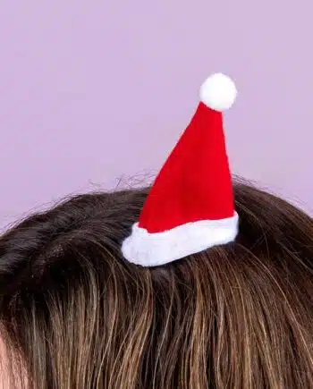 Kerstmuts haarclip
