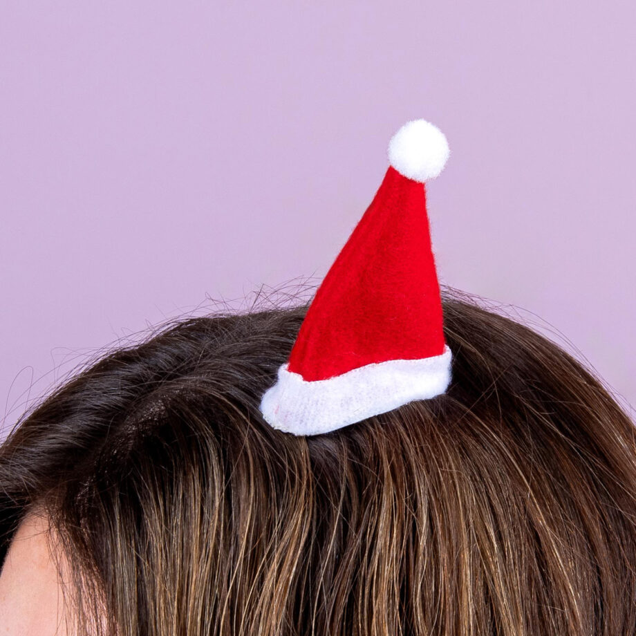 Kerstmuts haarclip