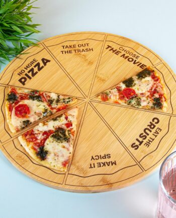 Pizzabord met opdrachten