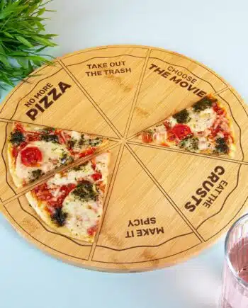 Pizzabord met opdrachten