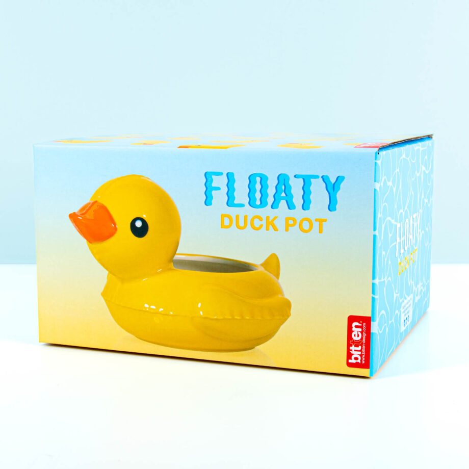 Badeend zwemband potje