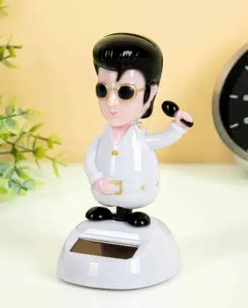 Elvis poppetje op zonne-energie