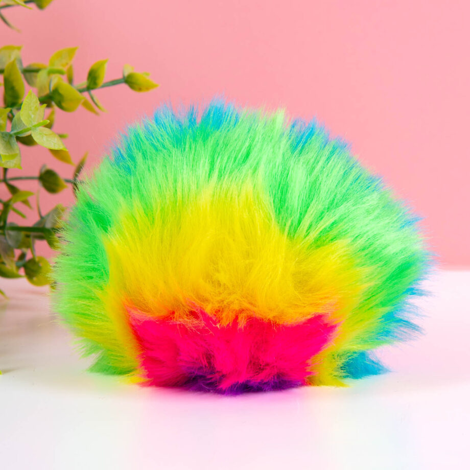 Pluche regenboog stressbal