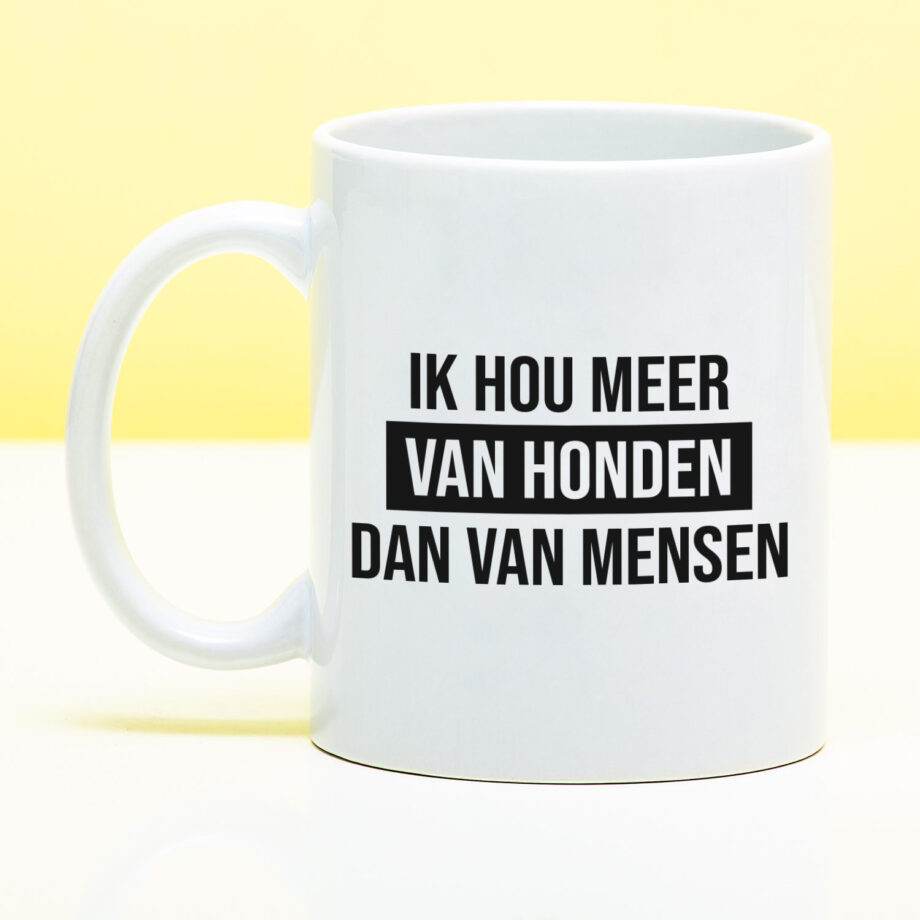 Mok Ik hou meer van honden dan van mensen