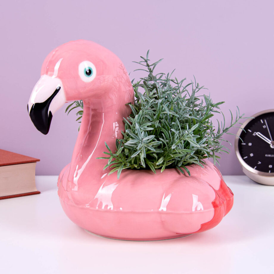 Flamingo zwemband potje