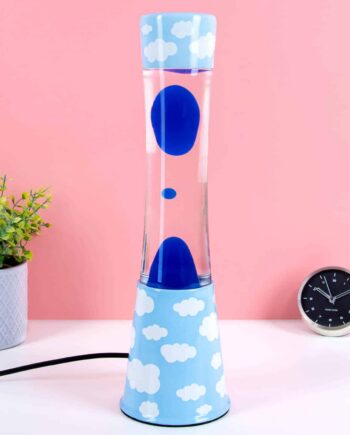 Lavalamp wolken met blauwe lava