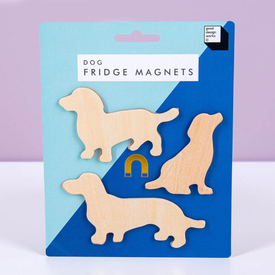 Houten dierenmagneten (set van 3)