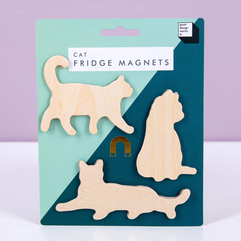 Houten dierenmagneten (set van 3)