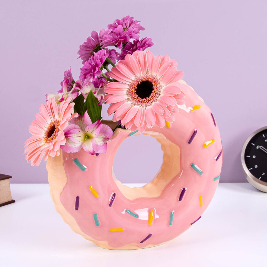 Donut zwemband vaas