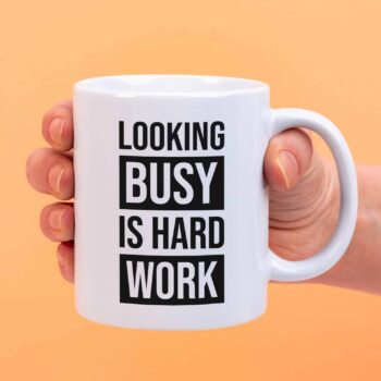 Mok Looking busy is hard work