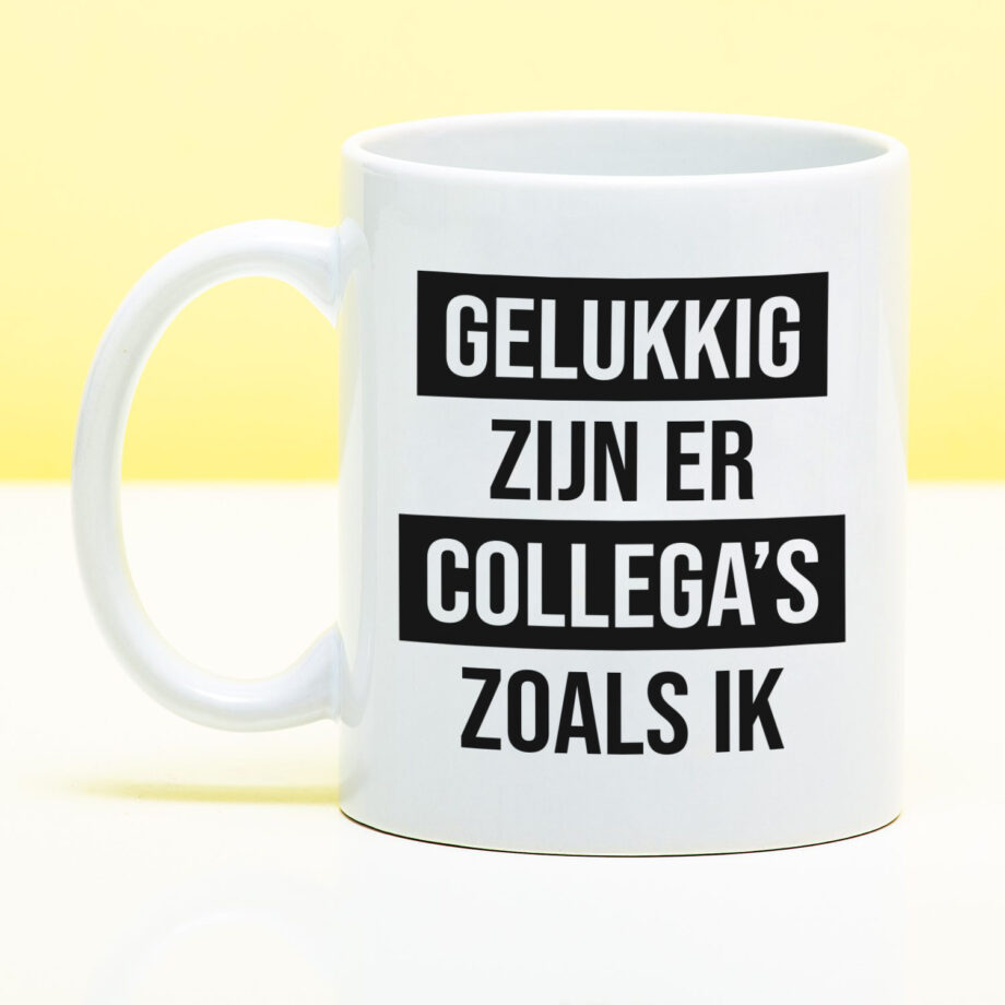 Mok Gelukkig zijn er collega's zoals ik