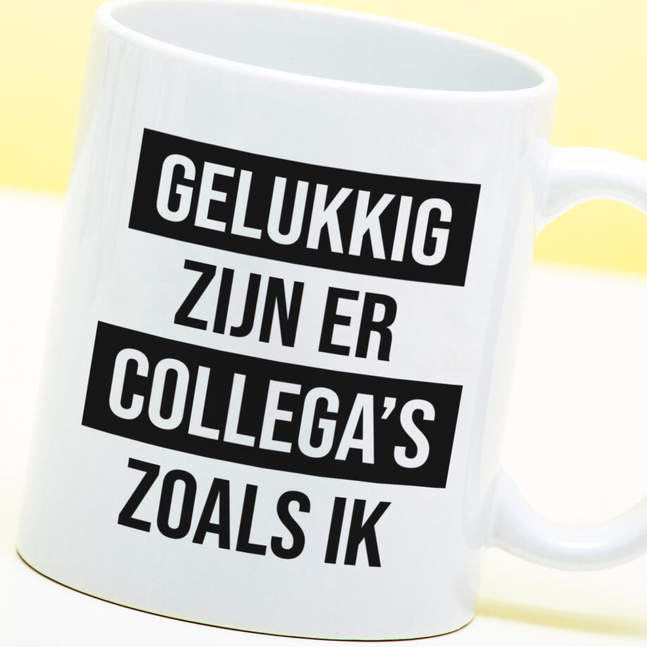 Mok Gelukkig zijn er collega's zoals ik