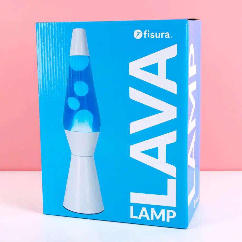 Bullet lavalamp wit met witte lava