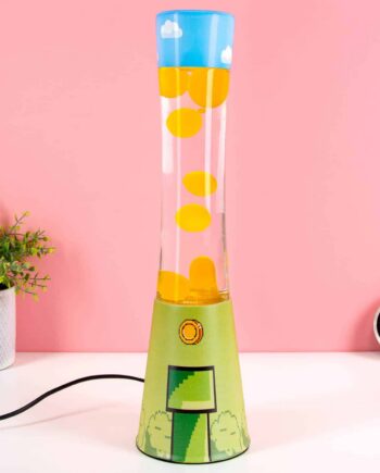 Lavalamp gamer met gele lava