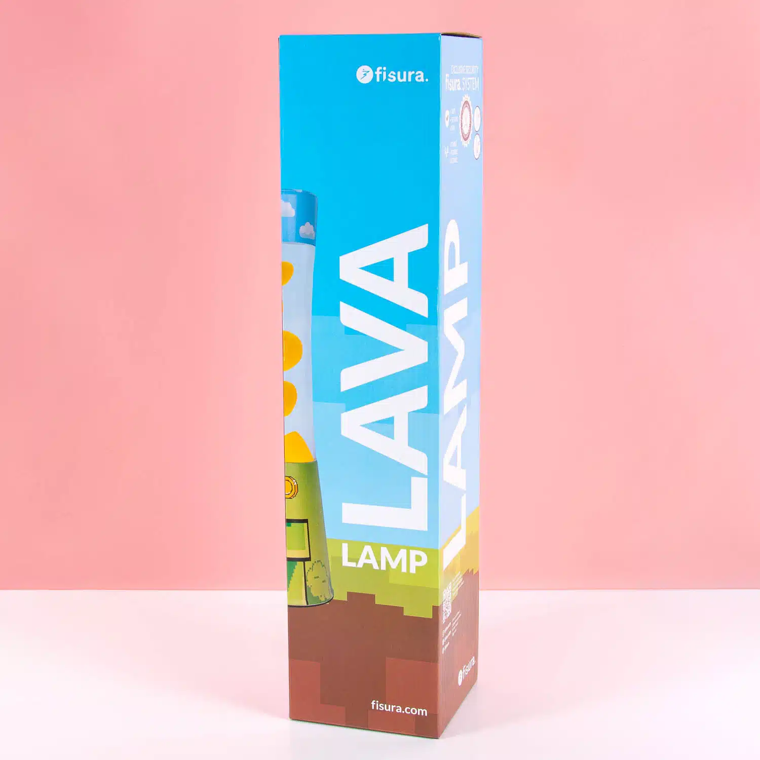 Lavalamp gamer met gele lava