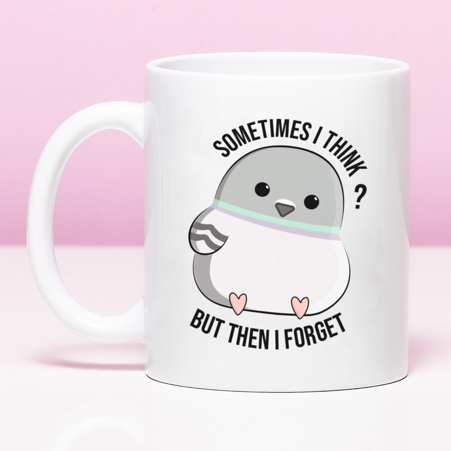 Mok met Tekst ‘’Mok Sometimes i think’’ | Materiaal: Keramiek | 33 cl | Mok met Tekst | Koffie Mok | Grappige Cadeau |  Vaatwasser bestendig | Humor | Mok met grappige tekst