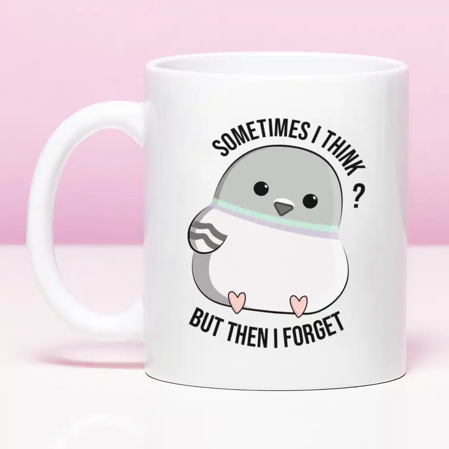 Mok met Tekst ‘’Mok Sometimes i think’’ | Materiaal: Keramiek | 33 cl | Mok met Tekst | Koffie Mok | Grappige Cadeau |  Vaatwasser bestendig | Humor | Mok met grappige tekst