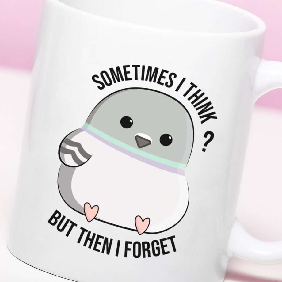 Mok met Tekst ‘’Mok Sometimes i think’’ | Materiaal: Keramiek | 33 cl | Mok met Tekst | Koffie Mok | Grappige Cadeau |  Vaatwasser bestendig | Humor | Mok met grappige tekst