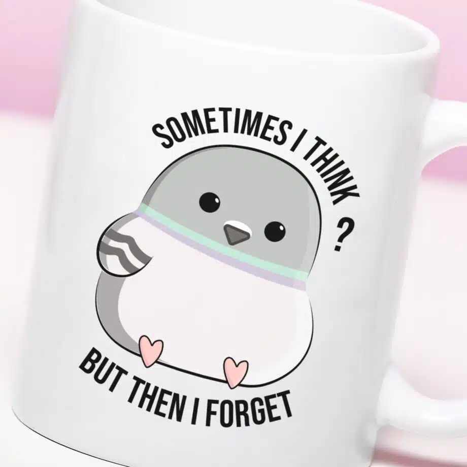 Mok met Tekst ‘’Mok Sometimes i think’’ | Materiaal: Keramiek | 33 cl | Mok met Tekst | Koffie Mok | Grappige Cadeau |  Vaatwasser bestendig | Humor | Mok met grappige tekst