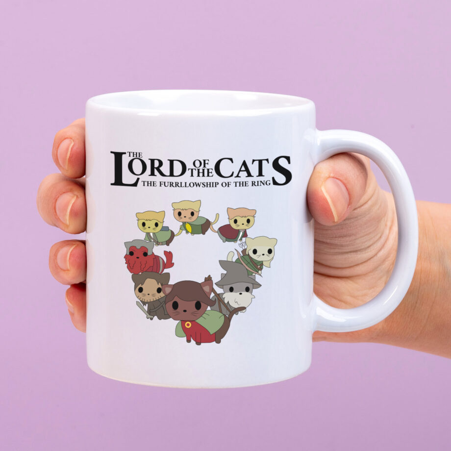 Mok met Tekst ‘’The Lord of the cats’’ | Materiaal: Keramiek | 33 cl | Mok met Tekst | Koffie Mok | Grappige Cadeau |  Vaatwasser bestendig | Humor | Mok met grappige tekst