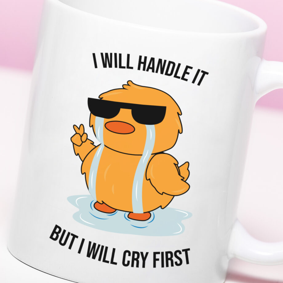 Mok met Tekst ‘’I will handle it’’ | Materiaal: Keramiek | 33 cl | Mok met Tekst | Koffie Mok | Grappige Cadeau |  Vaatwasser bestendig | Humor | Mok met grappige tekst