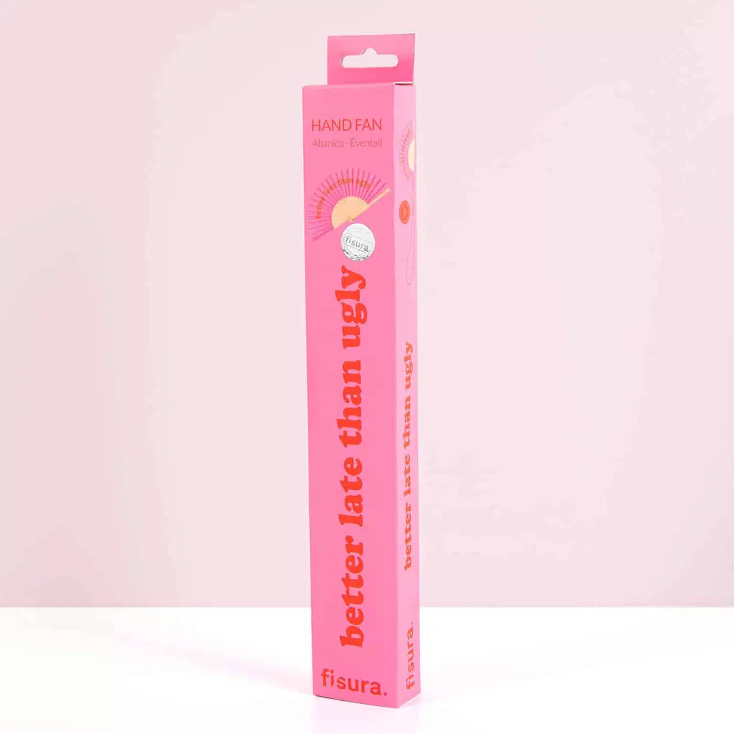 Houten waaier Better Late Than Ugly