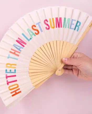 Houten waaier Hotter Than Last Summer