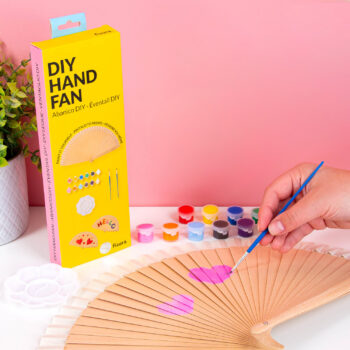 DIY houten waaier
