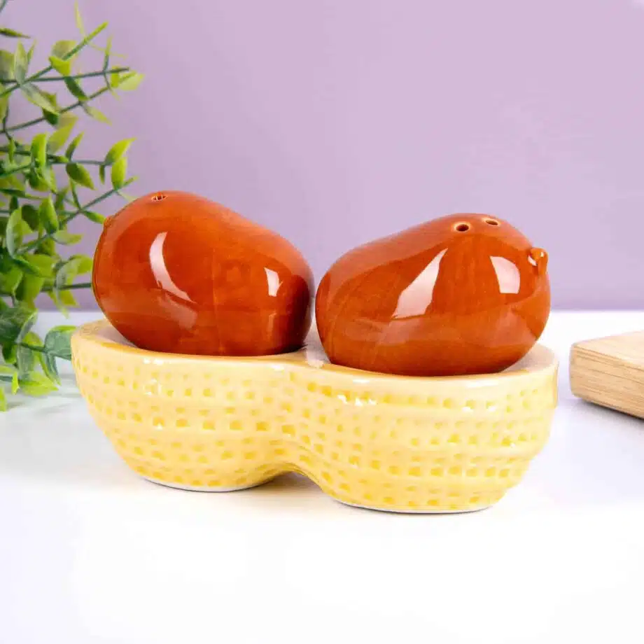Pinda peper- en zoutstel