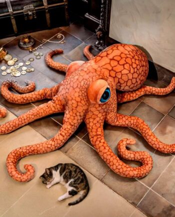 Gigantische octopus knuffel (150 cm)