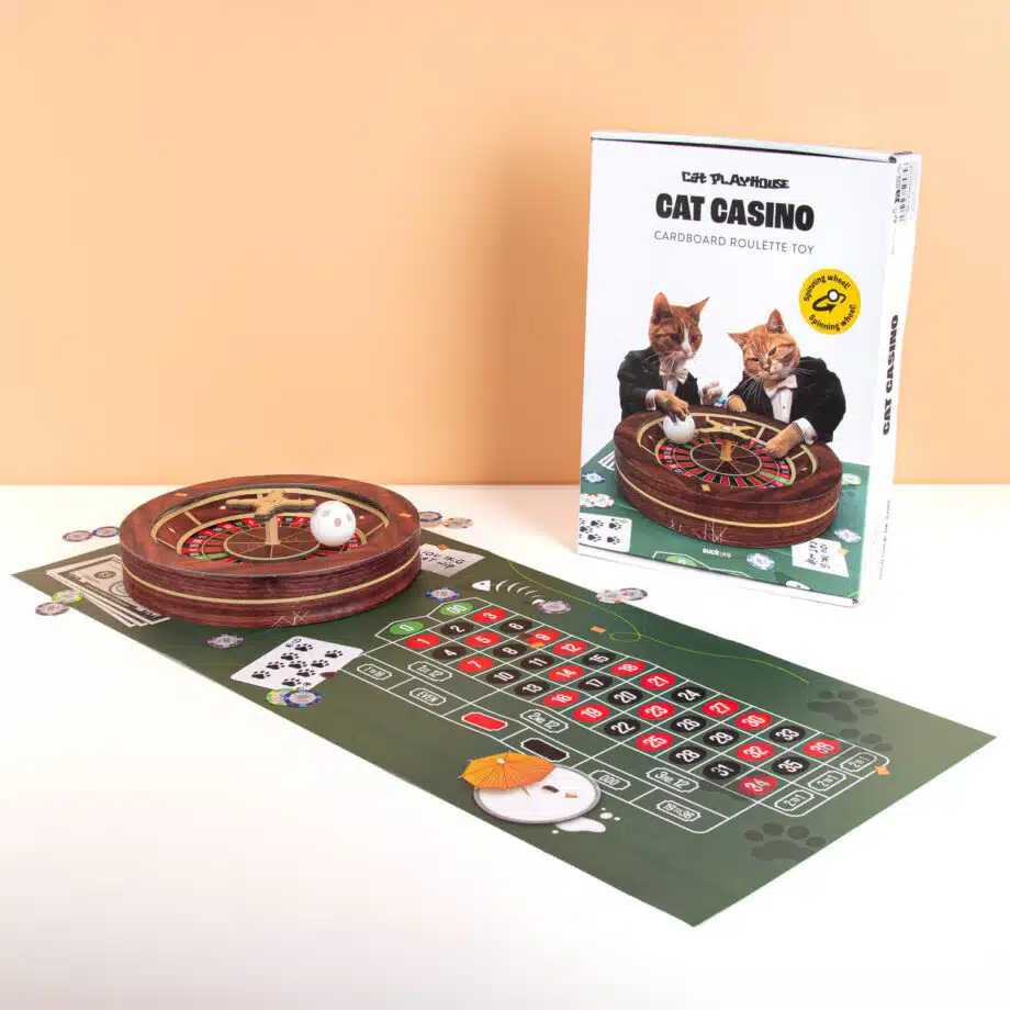 Roulette krabtafel voor katten