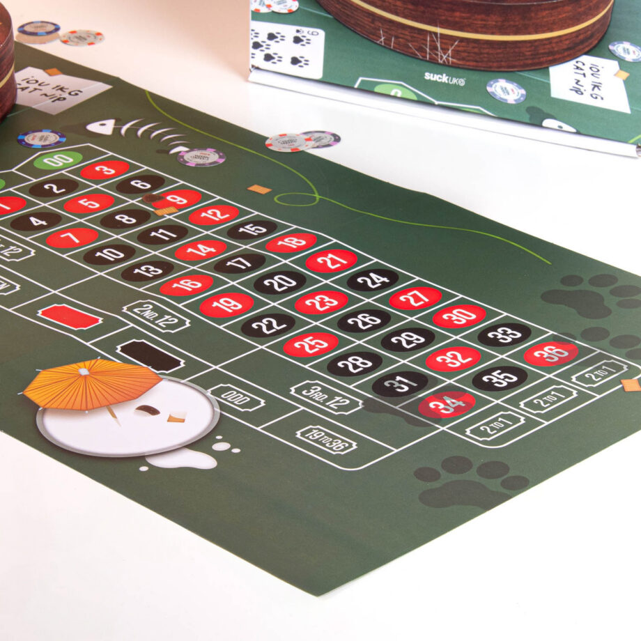 Roulette krabtafel voor katten