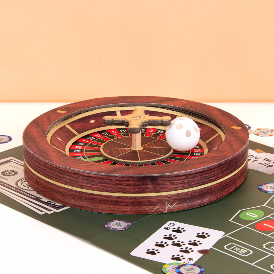 Roulette krabtafel voor katten