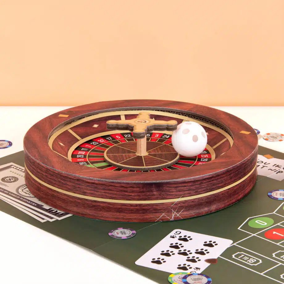 Roulette krabtafel voor katten