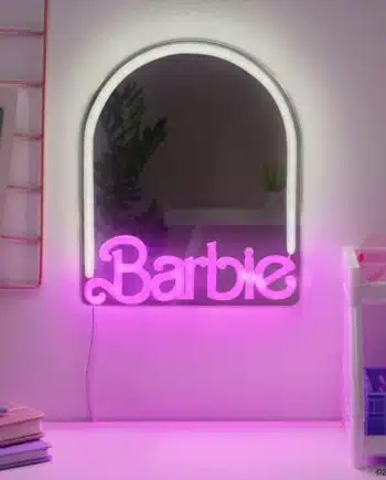 Barbie Spiegel met neon ledverlichting