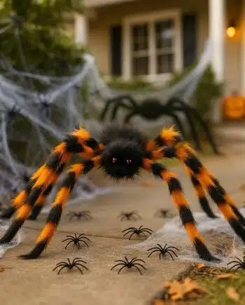 Halloweendecoratie XXL spinnen