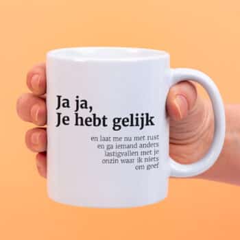 Mok Ja ja, je hebt gelijk