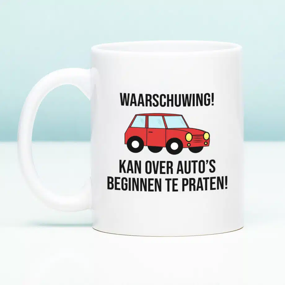 Mok Waarschuwing! Kan over auto's beginnen te praten!