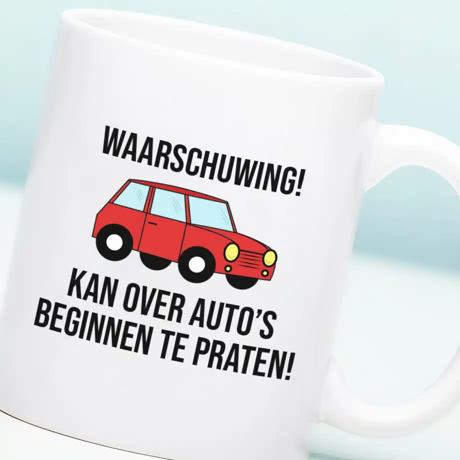 Mok Waarschuwing! Kan over auto's beginnen te praten!