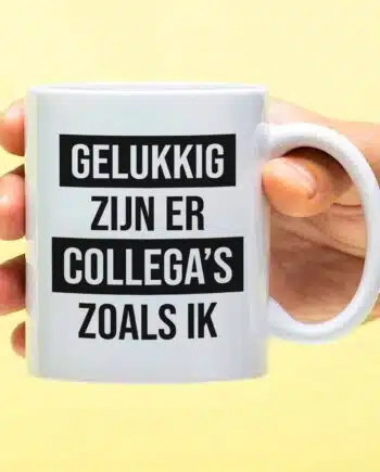 Mok Gelukkig zijn er collega's zoals ik